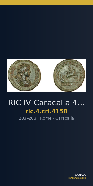 RIC IV Caracalla 415B — CANOA