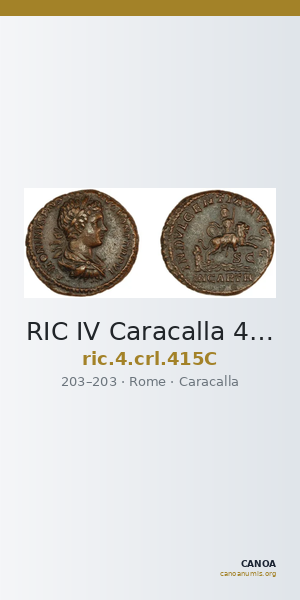 RIC IV Caracalla 415C — CANOA