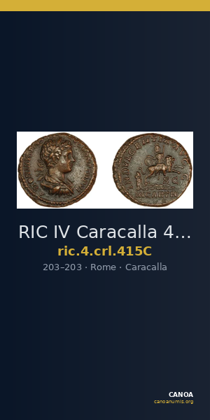 RIC IV Caracalla 415C — CANOA