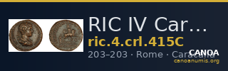 RIC IV Caracalla 415C — CANOA