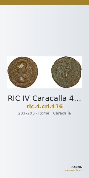 RIC IV Caracalla 416 — CANOA