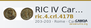 RIC IV Caracalla 417B — CANOA