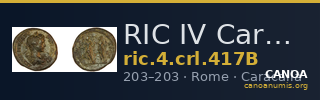 RIC IV Caracalla 417B — CANOA