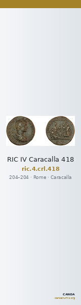 RIC IV Caracalla 418 — CANOA