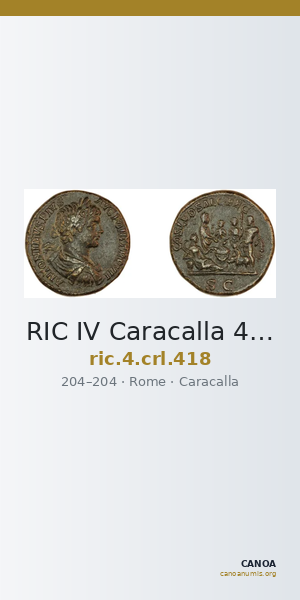 RIC IV Caracalla 418 — CANOA
