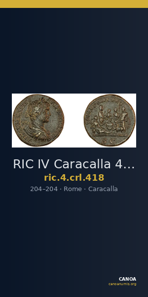 RIC IV Caracalla 418 — CANOA
