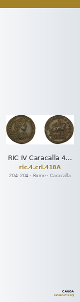 RIC IV Caracalla 418A — CANOA