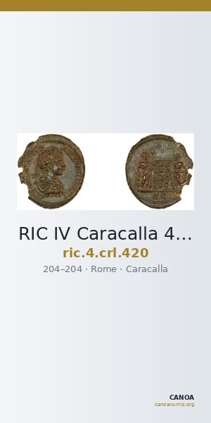 RIC IV Caracalla 420 — CANOA