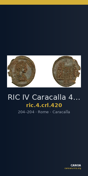 RIC IV Caracalla 420 — CANOA