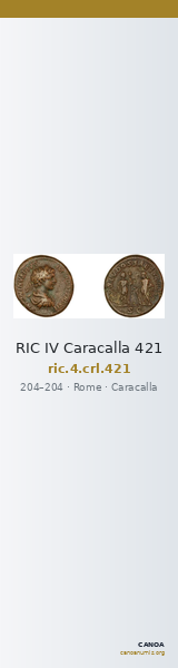 RIC IV Caracalla 421 — CANOA