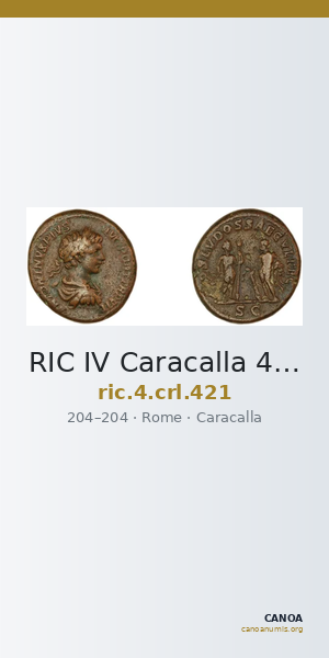 RIC IV Caracalla 421 — CANOA