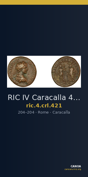 RIC IV Caracalla 421 — CANOA