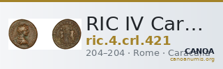 RIC IV Caracalla 421 — CANOA
