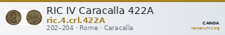 RIC IV Caracalla 422A — CANOA