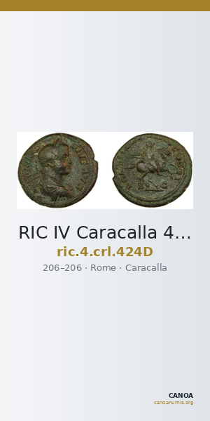 RIC IV Caracalla 424D — CANOA