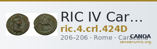 RIC IV Caracalla 424D — CANOA