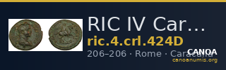 RIC IV Caracalla 424D — CANOA