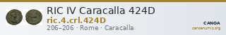 RIC IV Caracalla 424D — CANOA