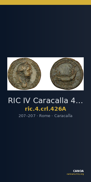 RIC IV Caracalla 426A — CANOA