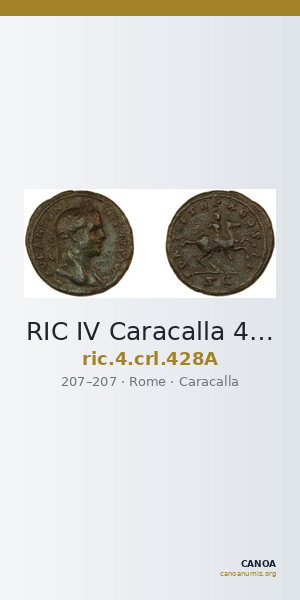 RIC IV Caracalla 428A — CANOA