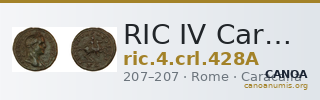 RIC IV Caracalla 428A — CANOA