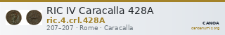 RIC IV Caracalla 428A — CANOA