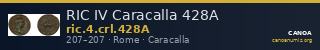 RIC IV Caracalla 428A — CANOA
