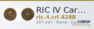 RIC IV Caracalla 428B — CANOA