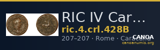 RIC IV Caracalla 428B — CANOA