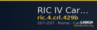 RIC IV Caracalla 429b — CANOA
