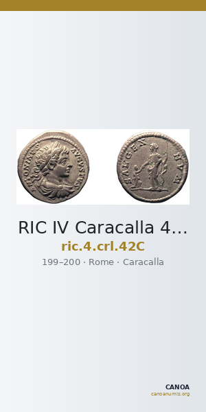 RIC IV Caracalla 42C — CANOA