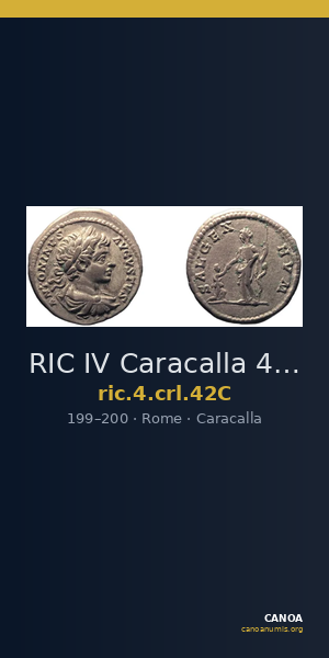 RIC IV Caracalla 42C — CANOA