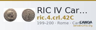 RIC IV Caracalla 42C — CANOA