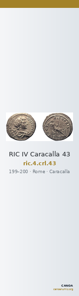 RIC IV Caracalla 43 — CANOA