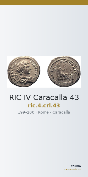 RIC IV Caracalla 43 — CANOA