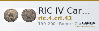 RIC IV Caracalla 43 — CANOA