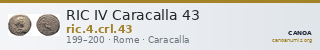 RIC IV Caracalla 43 — CANOA