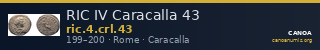 RIC IV Caracalla 43 — CANOA