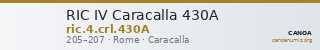 RIC IV Caracalla 430A — CANOA