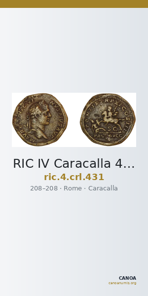 RIC IV Caracalla 431 — CANOA