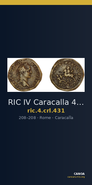 RIC IV Caracalla 431 — CANOA