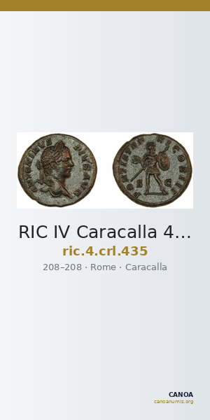 RIC IV Caracalla 435 — CANOA