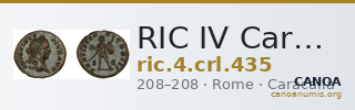 RIC IV Caracalla 435 — CANOA