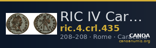 RIC IV Caracalla 435 — CANOA