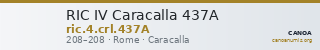 RIC IV Caracalla 437A — CANOA