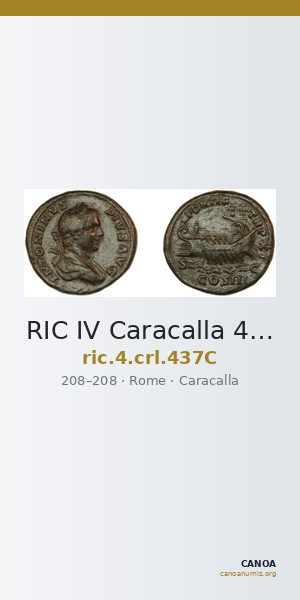 RIC IV Caracalla 437C — CANOA