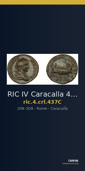 RIC IV Caracalla 437C — CANOA
