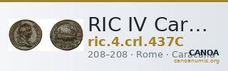RIC IV Caracalla 437C — CANOA