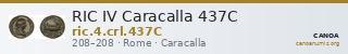RIC IV Caracalla 437C — CANOA