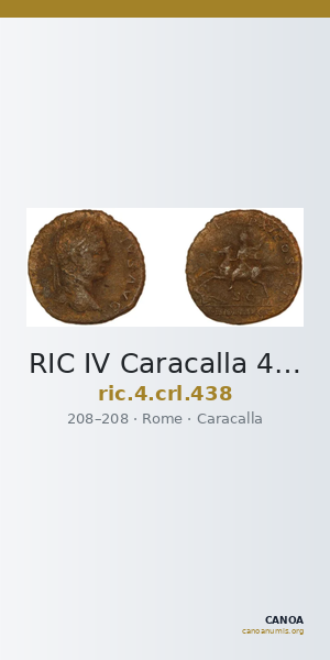 RIC IV Caracalla 438 — CANOA